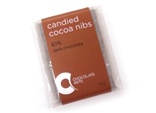 candied cocoa nibs bar