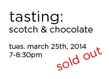 Scotch & Chocolate - A Tasting