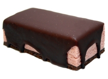 Raspberry ice cream bar